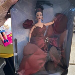 Vintage Moonlight Waltz Barbie in Rich Burgundy Gown
